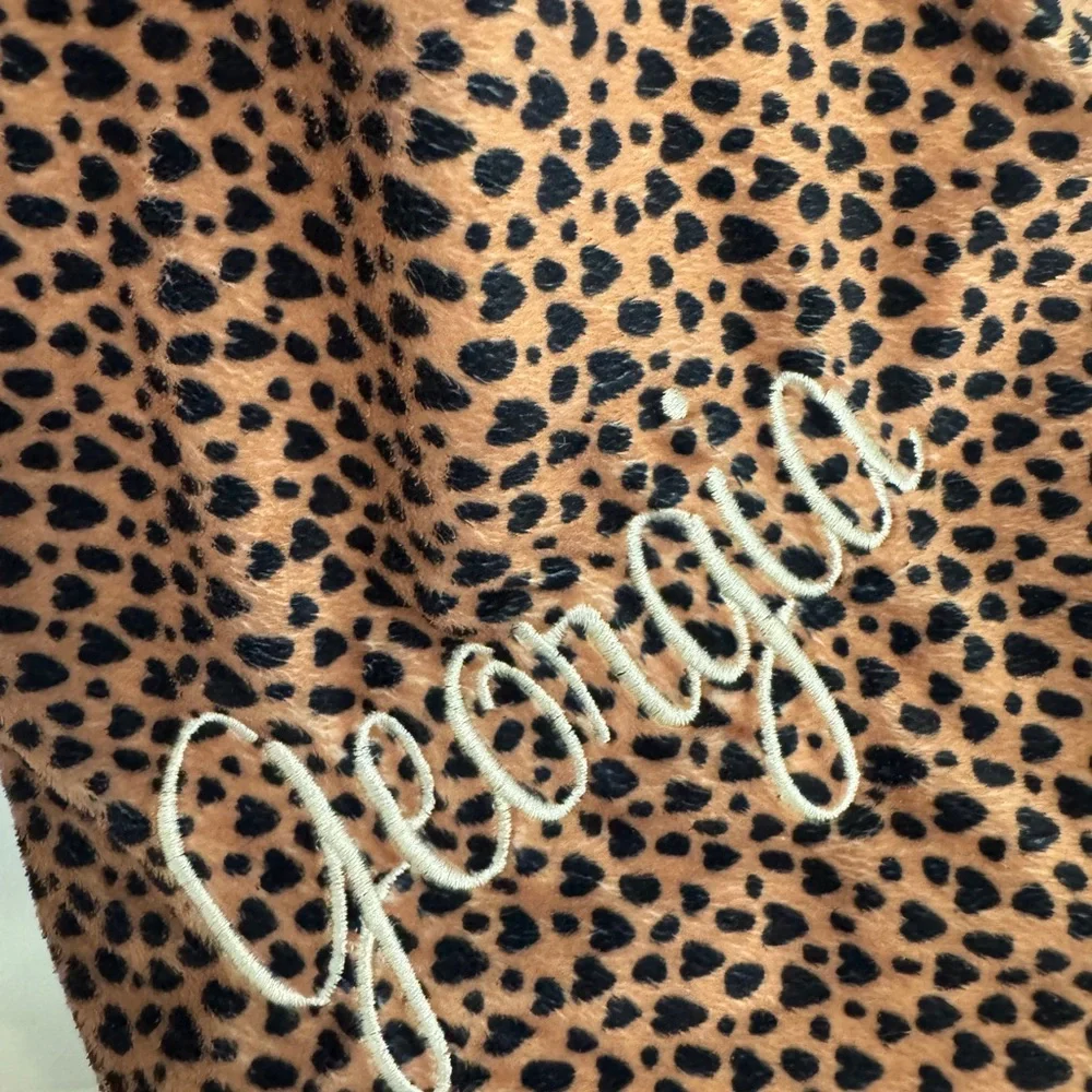 Reversible Leopard Print Sherpa Blanket